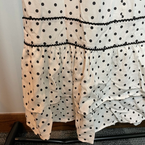 NWT Lovers + Friends Black & White Polka Dot Dress - Picture 4 of 11